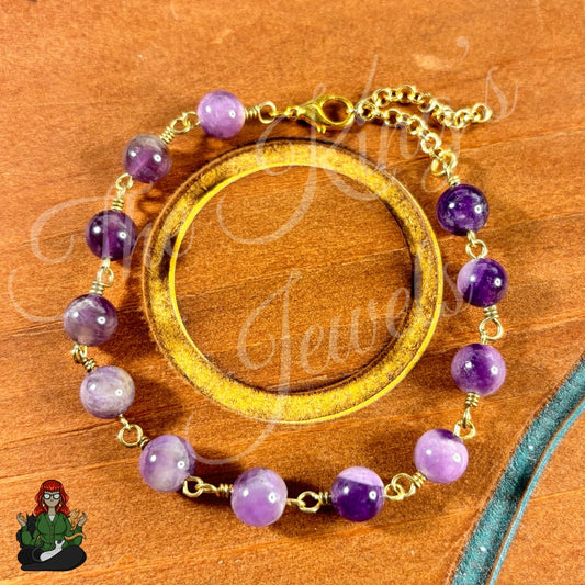 Jessica - Calming Amethyst Beads Bracelet!