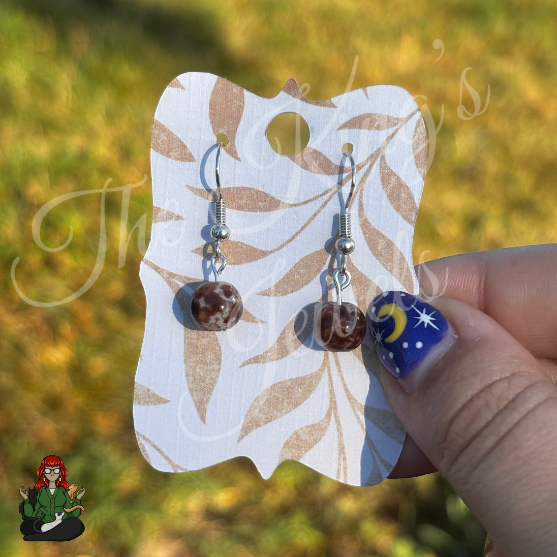 Shirley - Cocoa Brown Bead Earrings!