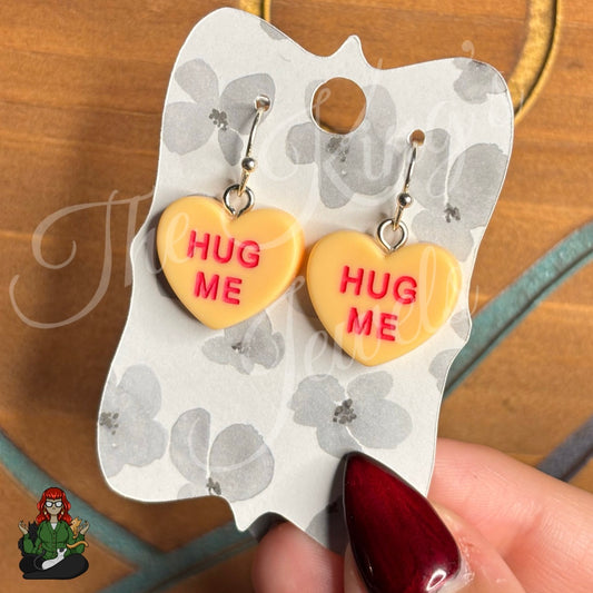 LeonaRae - Hug Me Candy Heart Earrings!