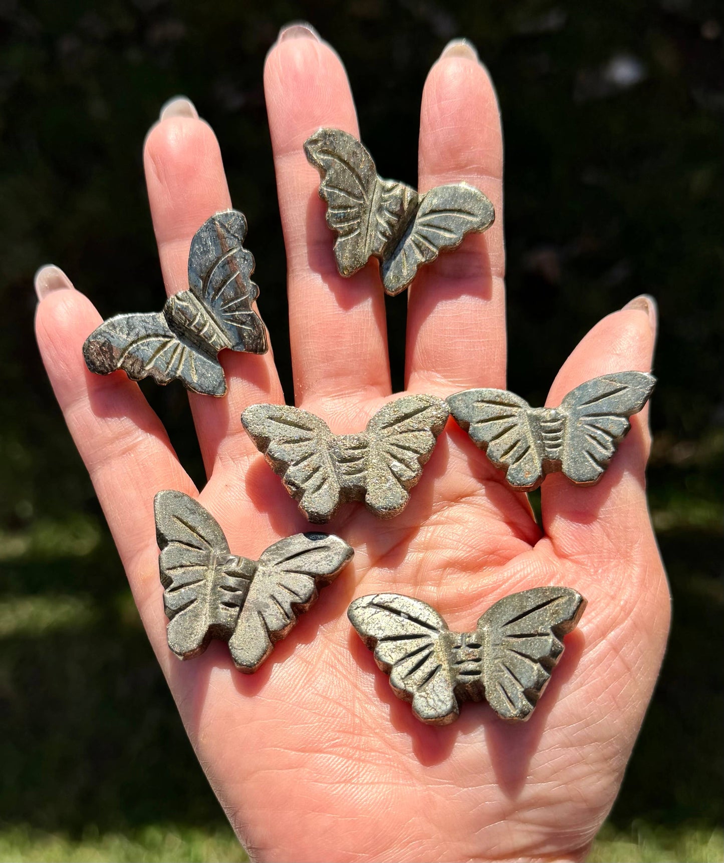 Pyrite Butterfly Carvings!
