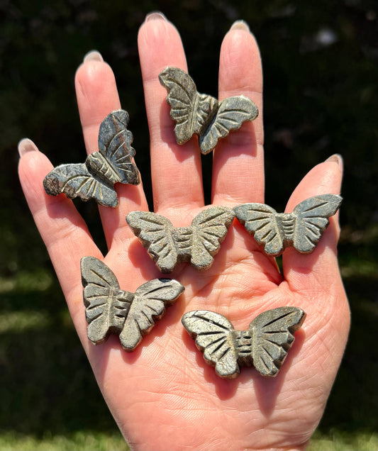 Pyrite Butterfly Carvings!