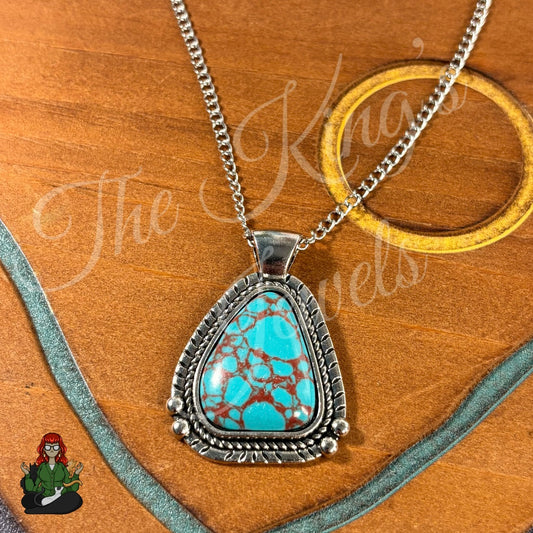 Ella - Triangle Boho Turquoise Necklace!