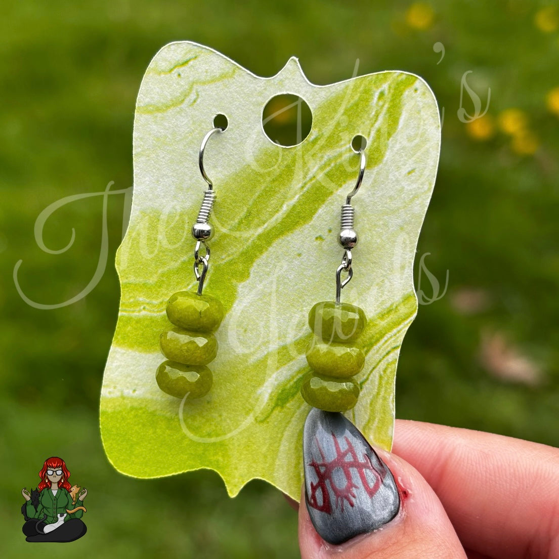 Melissa - Peridot Beaded Earrings!