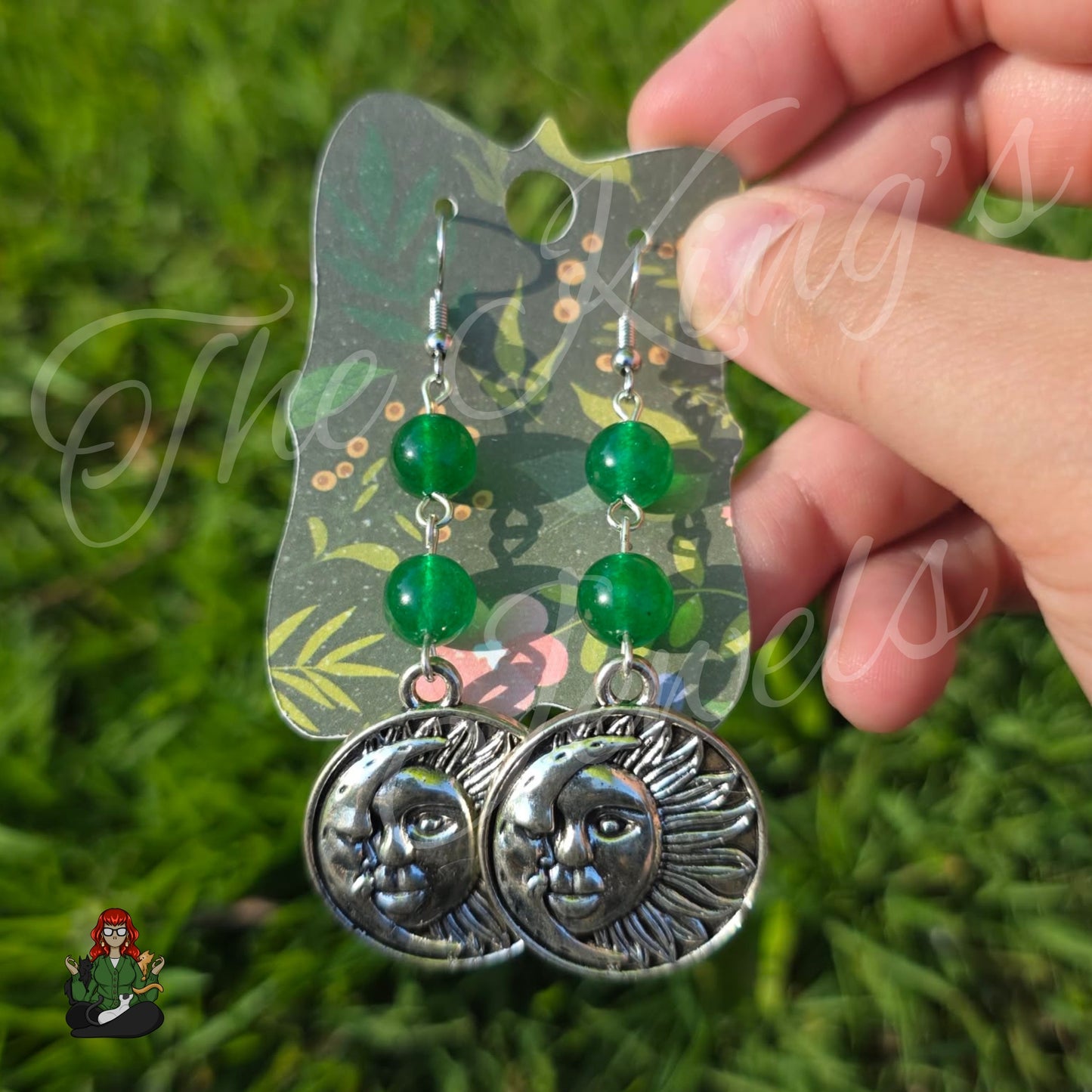 Amelia - Celestial & Aquamarine Bead Earrings!
