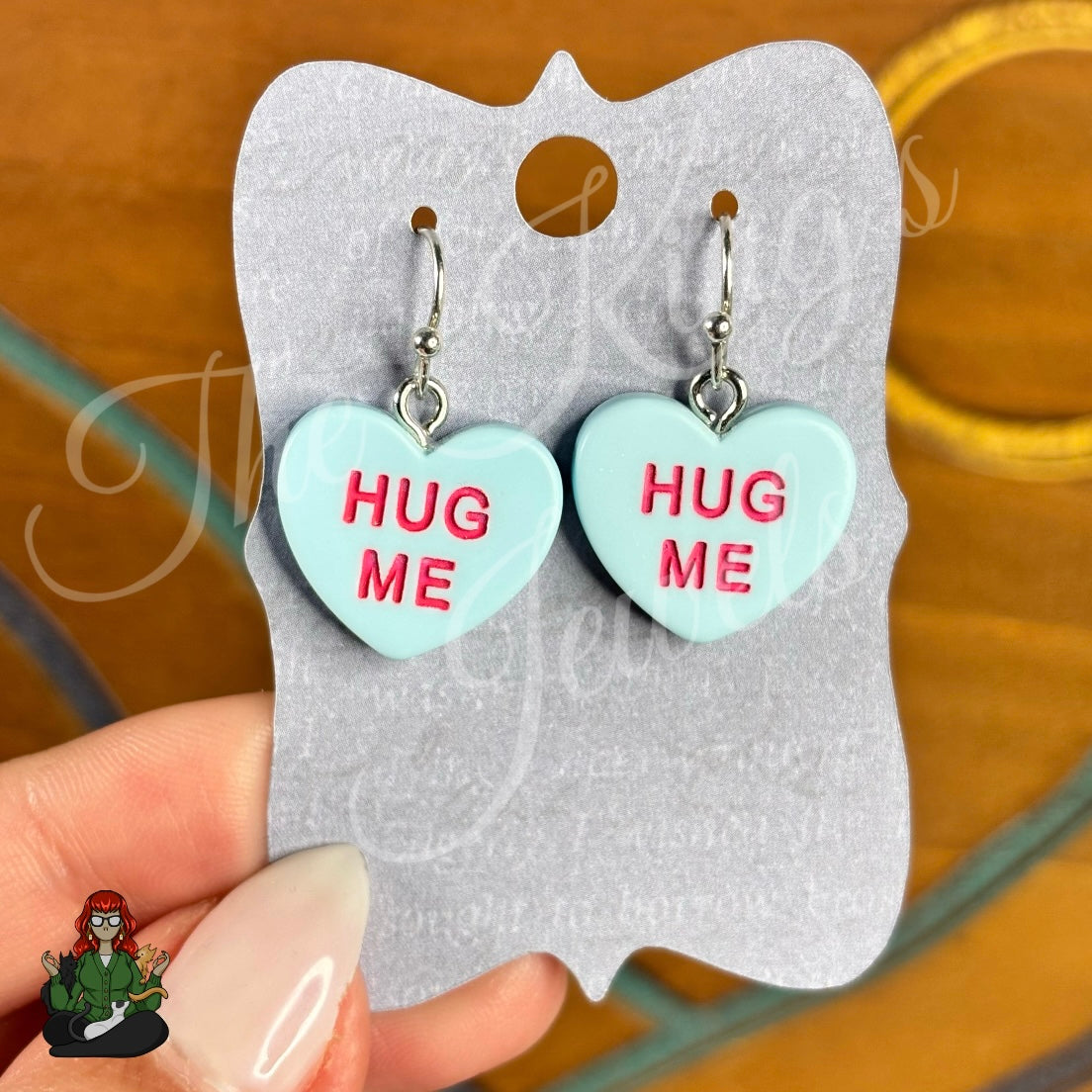 LeonaRae - Hug Me Conversation Heart Charms Earrings!