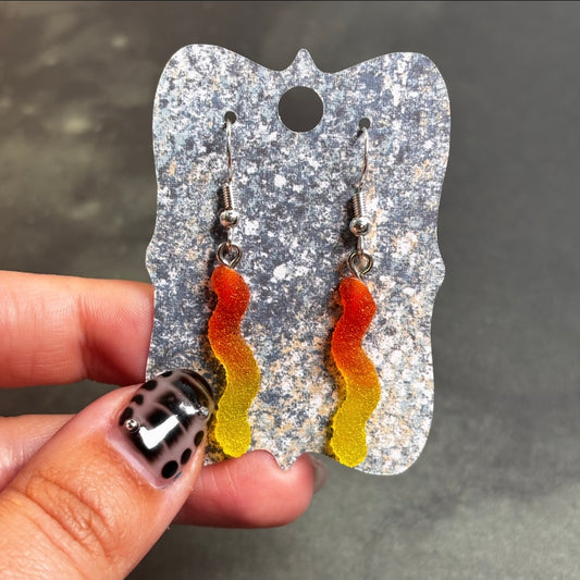 LeonaRae - Ombré Gummy Worm Earrings!