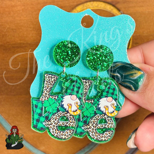 LeonaRae - Lucky Gnome Leprechaun St Patrick's Earrings!