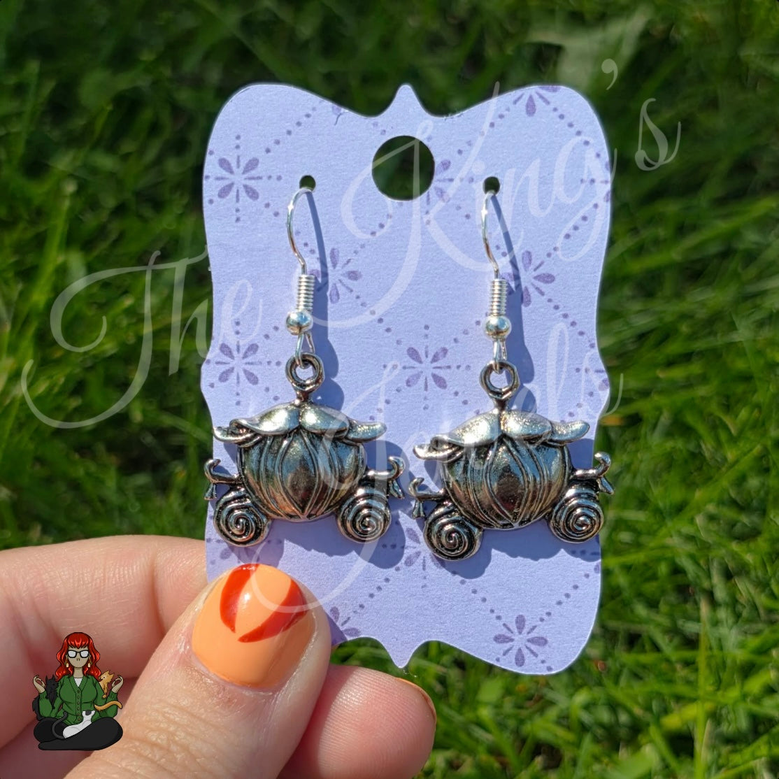 LeonaRae - Pumpkin Carriage Charm Earrings!