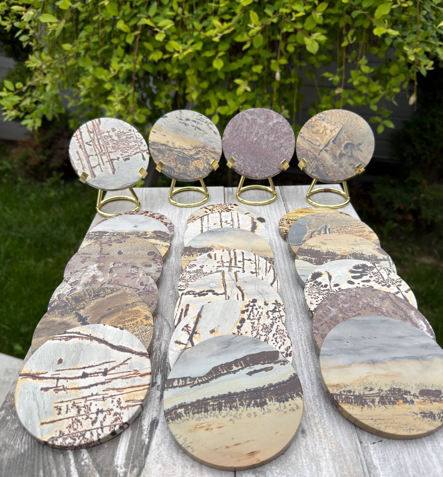 Picture Jasper Slab with Stand!