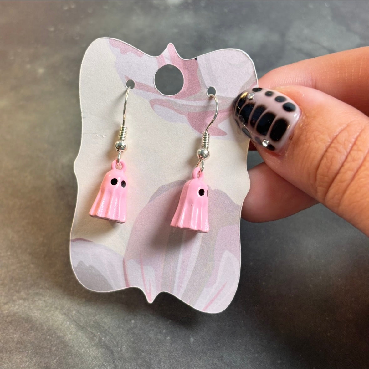 LeonaRae - Pink Ghost Earrings!